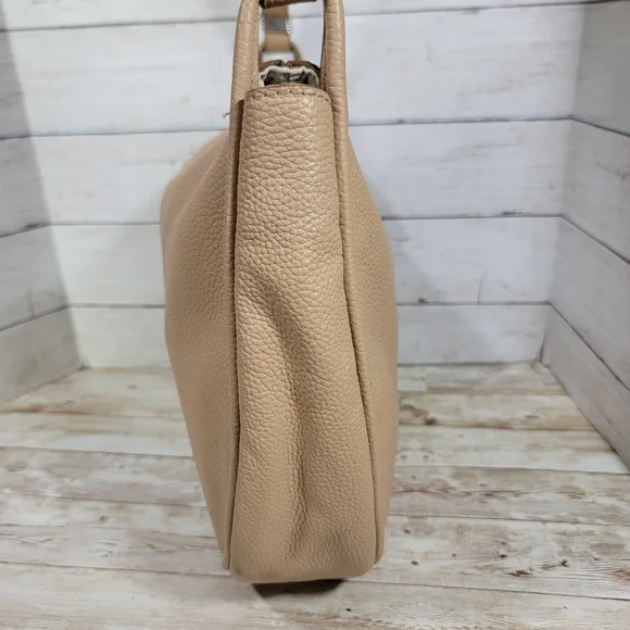 MARC JACOBS Falafel Leather Saddle Bag In Cocoon - Picture 8 of 14